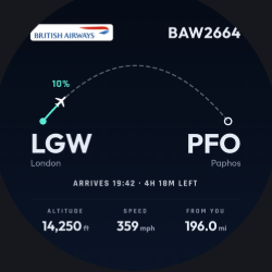 FlightAbove Journey flight information layout