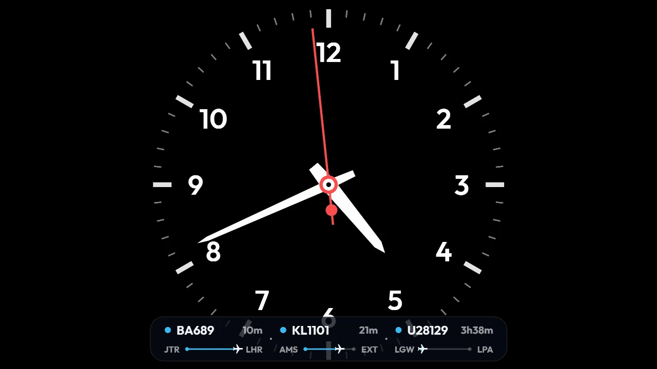 FlightAbove Horizon showing the Tracker HUD with followed flights