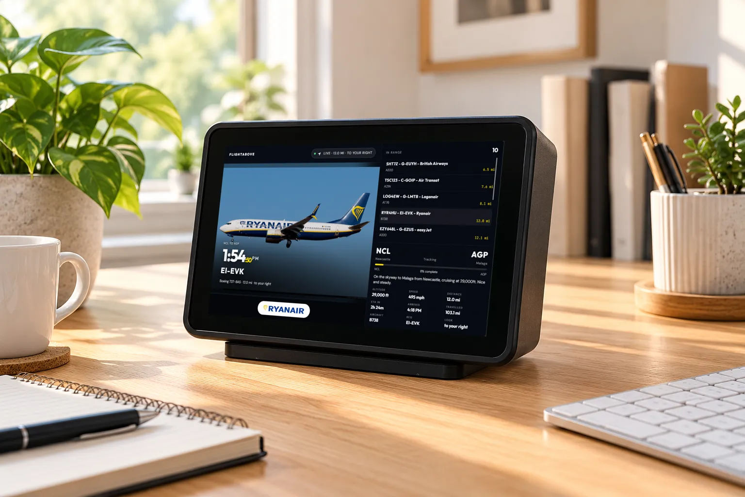 FlightAbove Horizon 7 inch widescreen desk display
