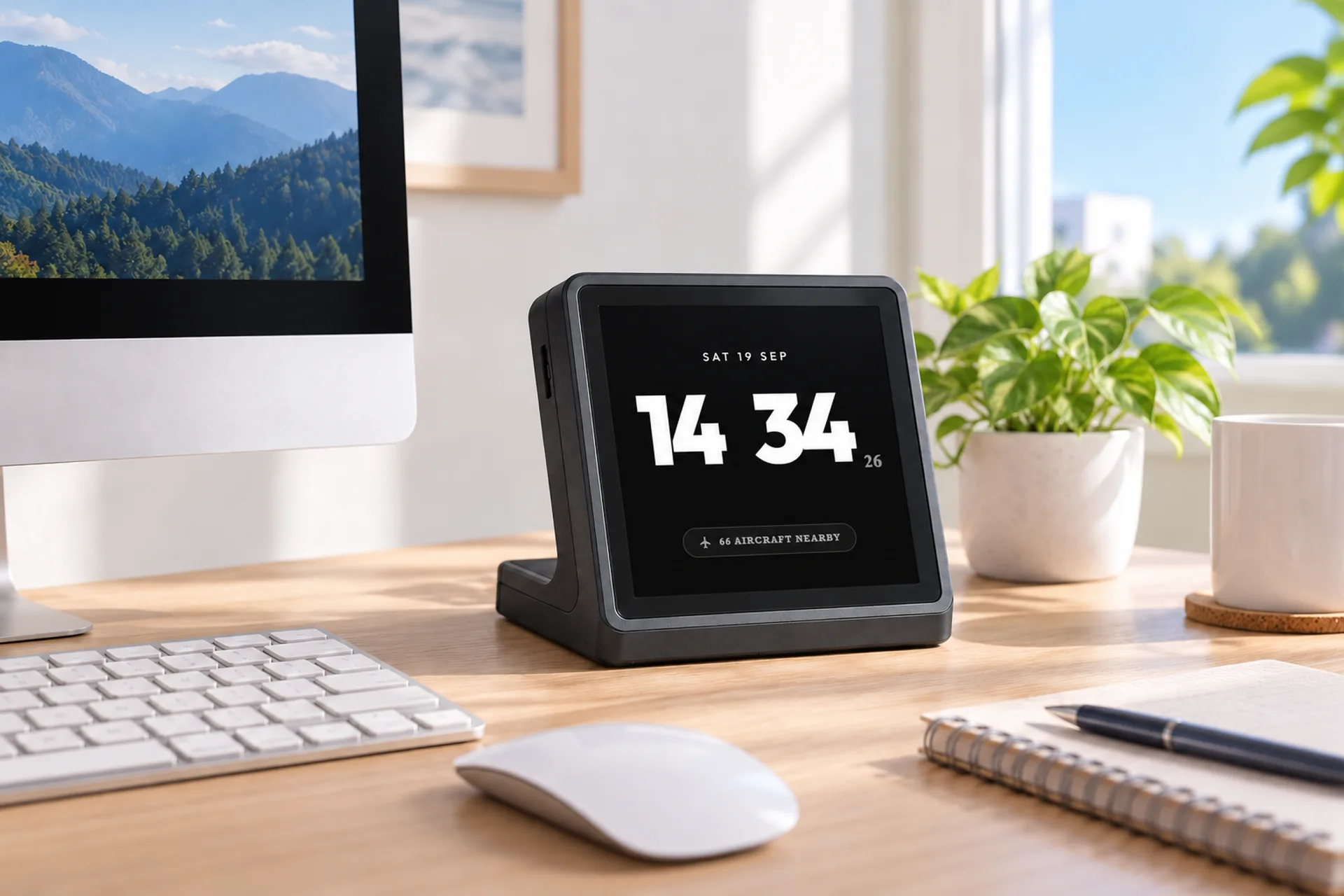 FlightAbove Mini 3D printed square case on a desk