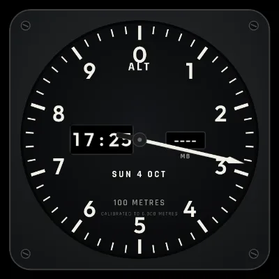 FlightAbove Altimeter display face