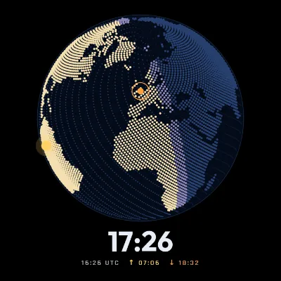 FlightAbove Day / Night display face