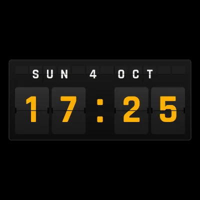 FlightAbove Split Flap display face